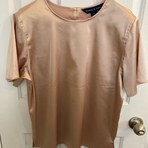Preston and York silky gold shirt